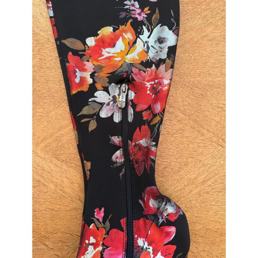 Cape Robbin Over The Knee Peep Toe Floral Boots Size 10M - Picture 7 of 15